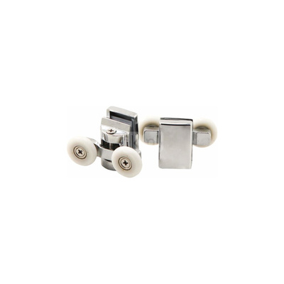 Rolki górne podwójne chromowane, do szyb 6 mm, fi 23 mm (2 szt.)