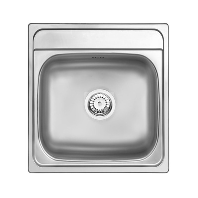 Zlew. mercato dekor 1k b/o 410x440x165, 3,5" + osprzęt