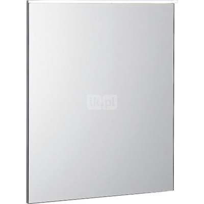 Podświetlane lustro Geberit Xeno², z bezpośrednim i pośrednim oświetleniem: 60x71cm, Aluminium szczotkowane