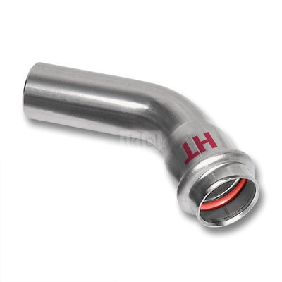 Łuk 45' SANHA NiroSan Press Industry, stal nierdzewna, 76 mm (zw x zz)