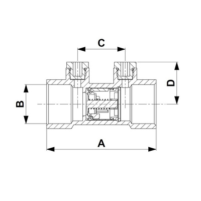 Zawór zwrotny KFA Armatura antyskażeniowy 1 1/4'' gw