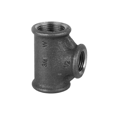 Trójnik czarny nakrętny redukcyjny 130R, typ B1, Z GW/GW/Gw