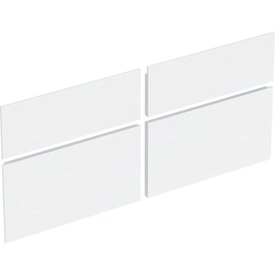 Zestaw frontów szuflad do dolnej szafki pod umywalkę GEBERIT Xeno², kol. biały szer.1200 mm