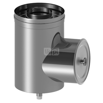 Podstawa komina z odwodnieniem i rewizją JEREMIAS CLV262 stal nierdzewna fi 200/320