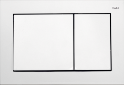 Przycisk spłukujący do WC podwójny TECEBASE biały 9240700