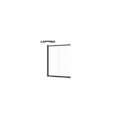 PARAWAN NAWANNOWY LARGA CZARNY DWUSKRZYDŁOWY 140X115 PRZES SZKŁO TRANS