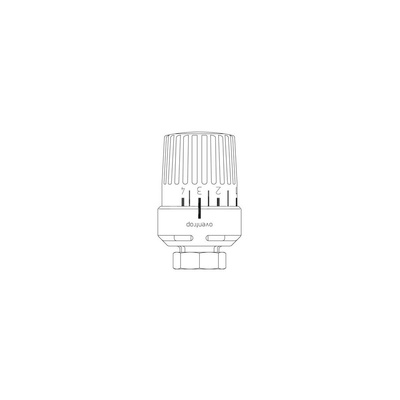 Termostat Uni RTL, M30x1,0, 20-50 C, do ograniczania temperatury powrotu