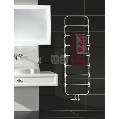 Grzejnik elektryczny ZEHNDER Nobis 1104 x 500 mm, kolor chrom, moc 150 W