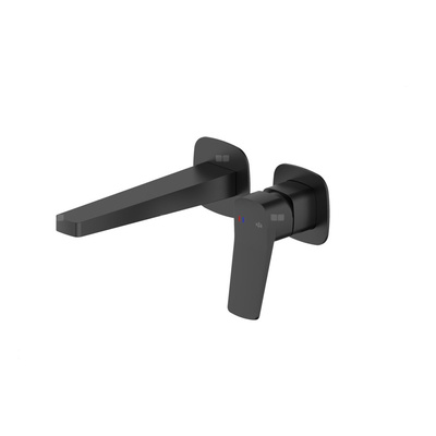 Bateria Malaga, umywalkowa, podtynkowa, ścienna, black