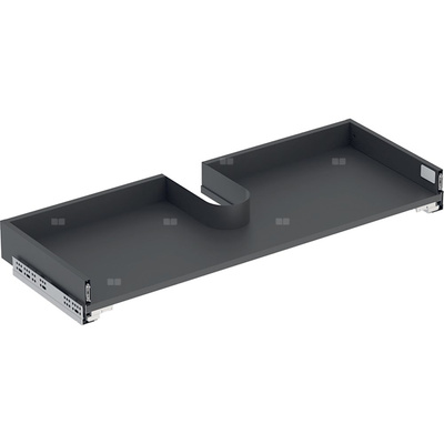 Szuflada górna Geberit do szafki pod umywalkę meblową Selnova Square, z dwiema szufladami: Szerokość umywalki=100cm, Lava / Matowy