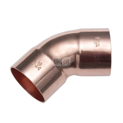 Kolano 45' IBP 9606, miedź, 3/8'' (ML)