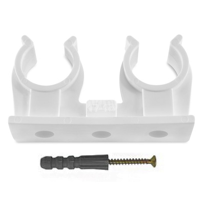 Uchwyt do mocowania rur podwójny - 16-18