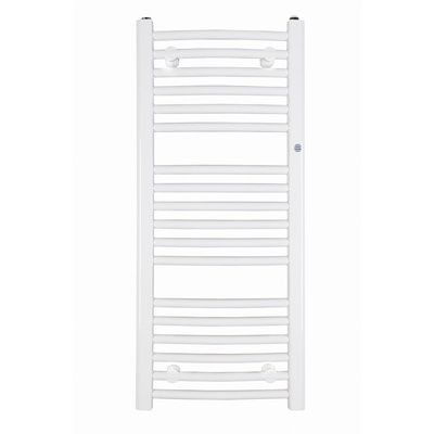 Grzejnik drabinkowy INSTAL-PROJEKT OMEGA R, wym. 1402 x 600 mm, kolor czarny/black mat, moc 731W