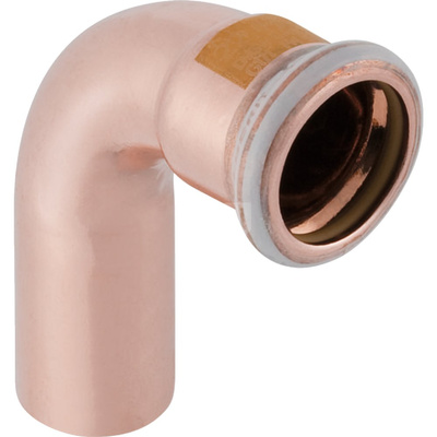 Kolano 90' GEBERIT Mapress Kupfer Gas jednokielichowe do gazu, miedź / miedź, 42 mm (końcówka wciskowa x mufa zaprasowywana) z uszczelką