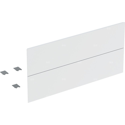 Zestaw frontów szuflad (2 szt.) do dolnej szafki pod umywalkę z dwoma szufladami GEBERIT ONE, kol. biały matowy szer.1050 mm
