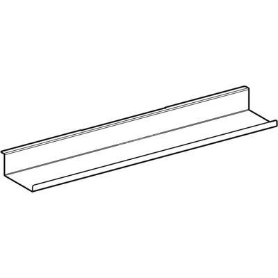 Półka ścienna Geberit: 67.5x5.5x13cm, Biały / Malowany proszkowo, matowy