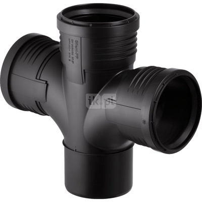 Czwórnik GEBERIT Silent-PP polipropylen, 110 mm DN 100, mw x mw x mw x mw