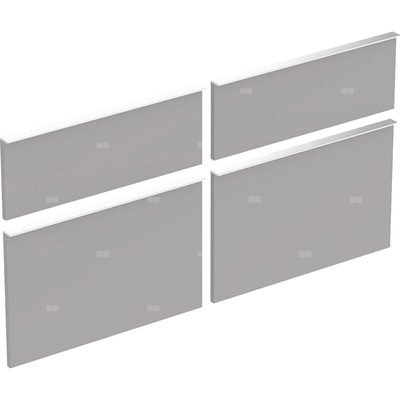Zestaw frontów szuflad do dolnej szafki pod umywalkę GEBERIT iCon, kol. platynowy szer.1200 mm