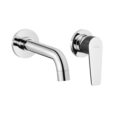 Podtynkowa bateria umywalkowa Dokos grafit/chrom