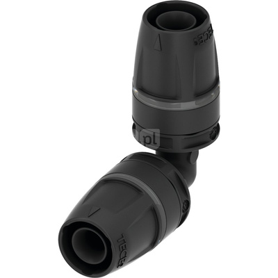 Kolano 90' TECE logo trzyczęściowy, tworzywo, 63 mm (pz x pz)