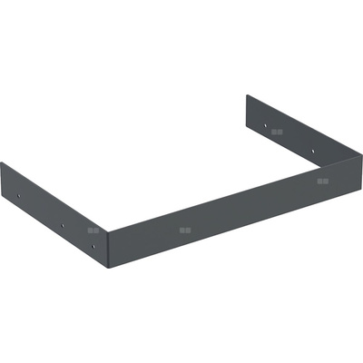 Listwa dystansowa Geberit do dolnej szafki pod umywalkę kompaktową: Czarny, Szerokość umywalki=40cm