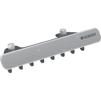 Pokrywa odpływu Geberit z wkładem grzebieniowym, do umywalki, krótka: Chrom szczotkowany