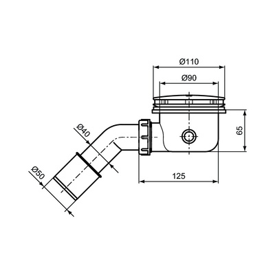SYFON DO BRODZIKA 90MM