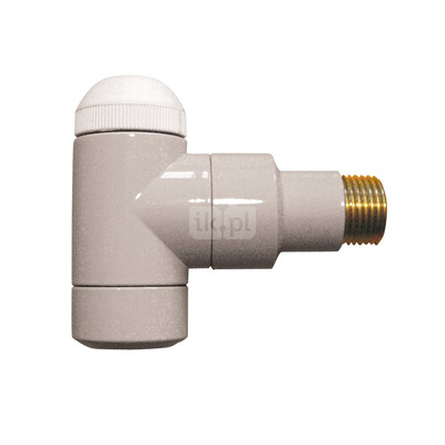 Zawór grzejnikowy termostatyczny HERZ TS-90 DE LUXE kątowy, połączenie 1/2'' (malowany) czerwień ral 3000