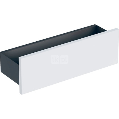 Półka ścienna Geberit Smyle Square: 45x14.8x15cm, Korpus: biały / malowany proszkowo matowy, Front: biały / lakierowany na wysoki połysk