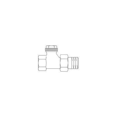 Combi 3, zawór powrotny, PN10, DN 10 - 3/8 prosty, niklowany