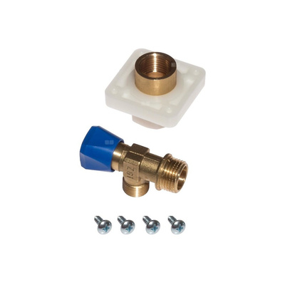 ZAWÓR KĄTOWY ODCINAJĄCY Z MUFĄ DO STEL PODT CERSANIT/HI-TEC/LINK