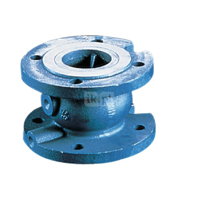 Zawór zwrotny kołnierzowy, zamknięcie grzybkowe wspomagane sprężyną, dwa króćce kontrolne, typ 402S, DN 350, PN25