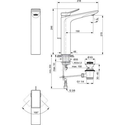 CONCA BATERIA UMYWALKOWA WYS. 5L PUW/M BR NICK