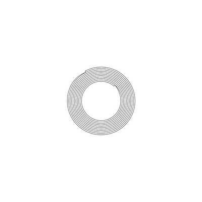 Rura PE-Xc/EVOH/PE-Xc OVENTROP Copert 16 mm x 2 mm, izolacja kolor biały - kręgi 240m wielowarstwowa gładka