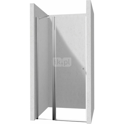 Drzwi uchylne kerria plus chrom 120 cm z powłoką, szkło totalwhite