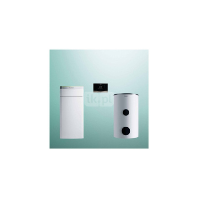 Pakiet systemowy OZE - Pompa ciepła gruntowa solanka-woda VAILLANT VWF 157/4 flexoTHERM 14.4 kW 400 V + Regulator sensoCOMFORT VRC 720 + Zasobnik c.w.u. VIH RW300/3BR + Moduł komunikacji internetowej VR 940f