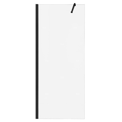 Kabina prysznicowa Walk-in z czarnymi profilami