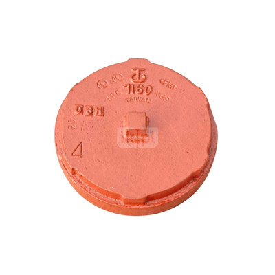 Zaślepka czerwona Groove - 139.7