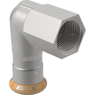 Kolano przejściowe Geberit Mapress Therm 90st. z gwintem wewnętrznym d22-Rp1/2