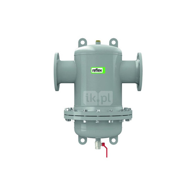 Separator mikropęcherzy REFLEX D 250 R, 10 bar / 110'C, DN250/PN16, z kołnierzem rewizyjnym, kolor: szary