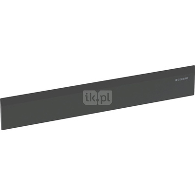 Zestaw wykończeniowy Geberit do odpływu ściennego, pokrywa z tworzywa sztucznego: Czarny mat