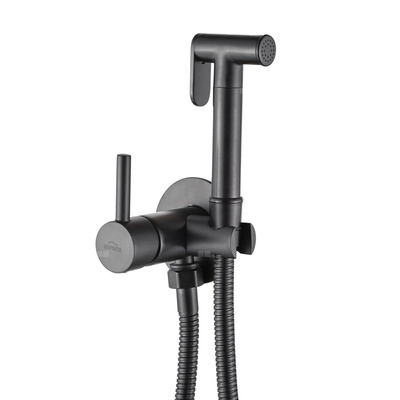 Podtynkowa bateria bidetowa czarny