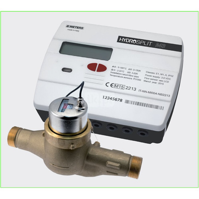 Ciepłomierz rozdzielny mechaniczny komplet z wewnętrznym Modułem M-BUS, typu HYDROSPLIT M3 DN 32 Qp=6,0 m3/h, Tmax: 130st.C, L=260 mm