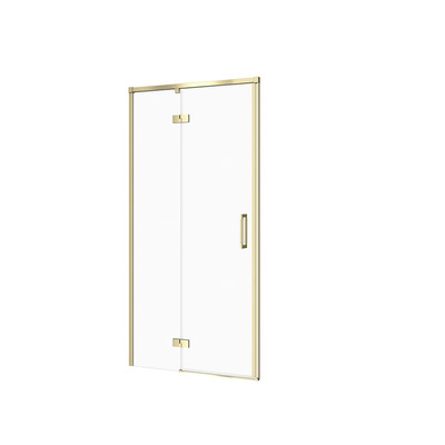 DRZWI NA ZAWIASACH KABINY PRYSZ LARGA ZŁOTA MAT 90X195 LEWE TRANS