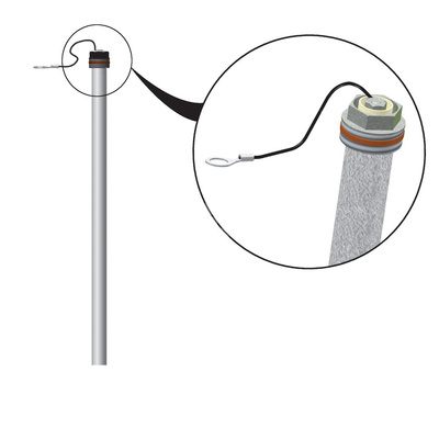 Anoda BIAWAR Odizolowana magnez długość 1100 mm fi 26 mm 1''