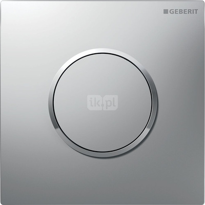 Pneumatyczny zawór spłukujący Geberit do pisuaru, ręczny, Typ 10, chrom mat, easy-to-clean, okrągły