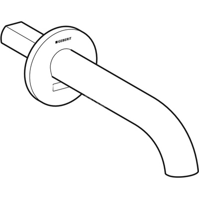 Bateria umywalkowa Geberit Piave, ścienna: Chrom błyszczący, L=22cm