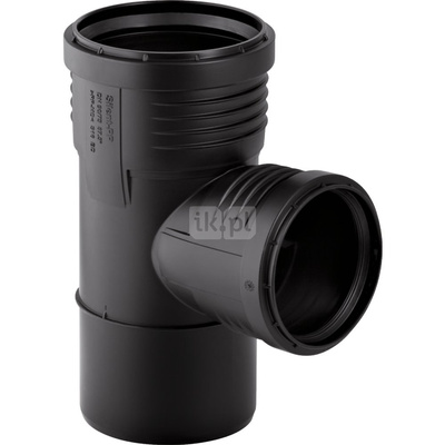Trójnik GEBERIT Silent-PP 87.5' PP 50 mm (mufa z tworzywa sztucznego do spawania/zgrzewania x króciec z tworzywa sztucznego do spawania/zgrzewaniania x mufa z tworzywa sztucznego do spawania/zgrzewania)