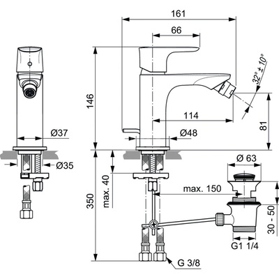 CONNECT AIR BATERIA BIDETOWA Z/K