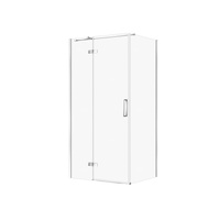 KABINA PRYSZNICOWA CITY Z ZAWIASAMI CHROM 100X80X195 LEWA TRANSP